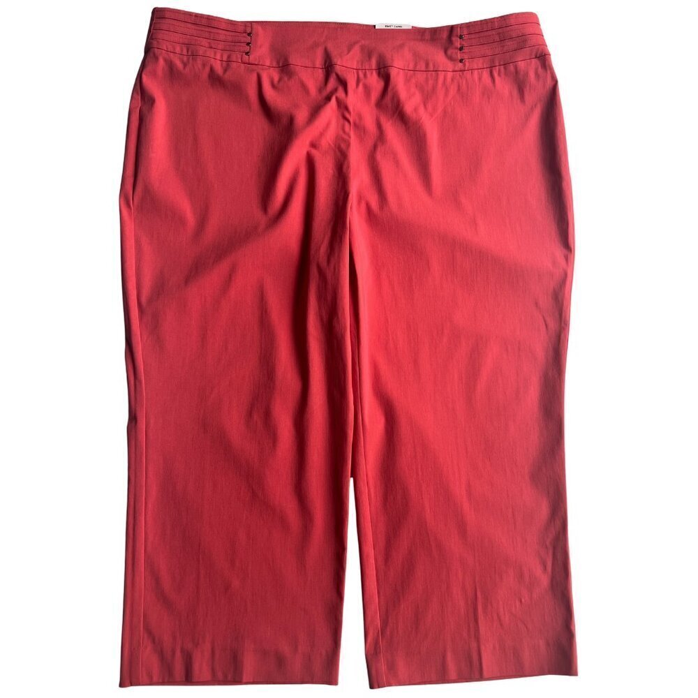 JM Collection Plus Rivet Pull-On Capri Pants, 3X - Picture 8 of 9